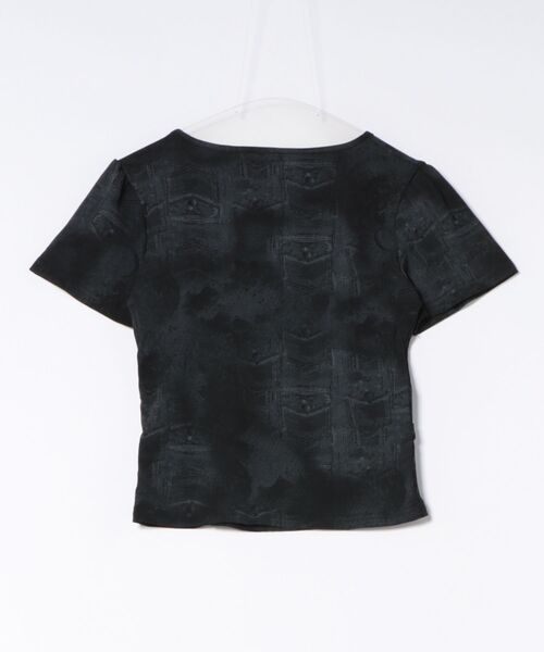 ViViDAY(ビビデー)の「胸ベルトデザイン ショートtシャツ(Tシャツ/カットソー・レディース・ブラック/グレー・M)」の8枚目の写真