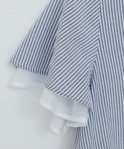 natural couture(ナチュラルクチュール)の「袖口シアーパール釦スキッパーブラウス(シャツ/ブラウス・レディース・その他1/ミント/ラベンダー/ライトグレー/その他2/アイボリー・FREE)」の20枚目の写真
