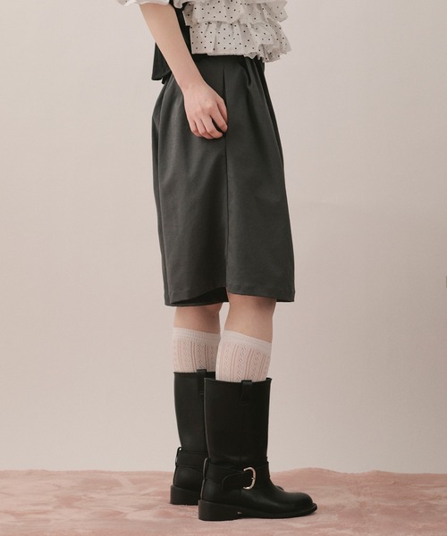 loin nuit(ロワンニュイ)の「half pants / ハーフパンツ(その他パンツ・レディース・ライトピンク/グレー・FREE)」の5枚目の写真