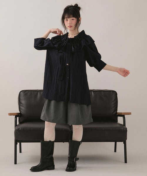 loin nuit(ロワンニュイ)の「half pants / ハーフパンツ(その他パンツ・レディース・ライトピンク/グレー・FREE)」の15枚目の写真