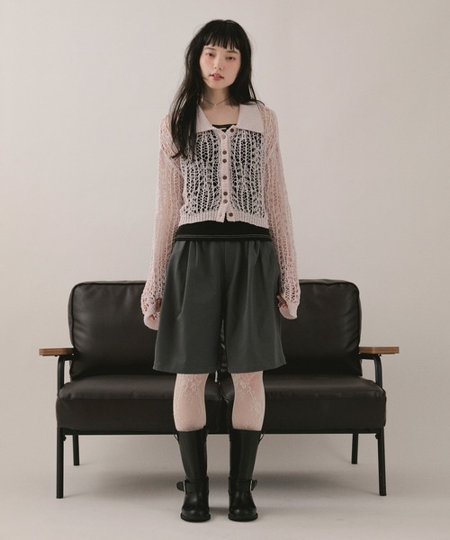 loin nuit(ロワンニュイ)の「half pants / ハーフパンツ(その他パンツ・レディース・ライトピンク/グレー・FREE)」の17枚目の写真