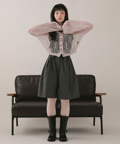 loin nuit(ロワンニュイ)の「half pants / ハーフパンツ(その他パンツ・レディース・ライトピンク/グレー・FREE)」の19枚目の写真
