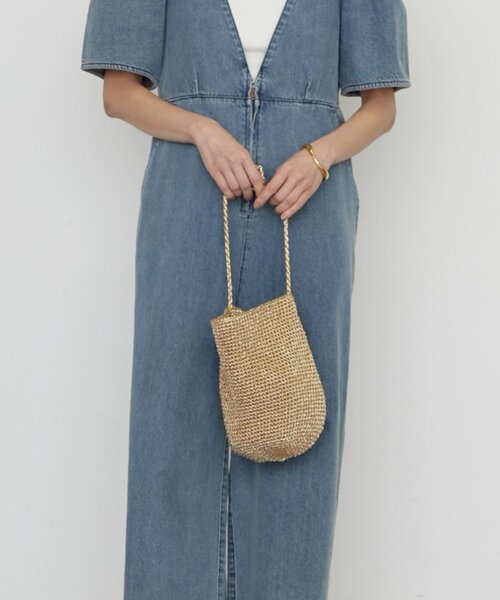 GALENA（LOUNGEDRESS）（ガレナ）の「【GALENA/ガレナ】バケツショルダーバッグ（ショルダーバッグ・レディース・シルバー/ブラウン/レッド/ベージュ・FREE）」の3枚目の写真