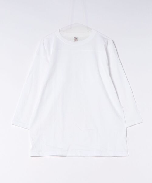 TONE SELECT WEAR（トーンセレクトウェア）の「CROSS&STITCH(クロスアンドステッチ) オープンエンド フットボールTシャツ (OE1240)（Tシャツ/カットソー・メンズ・グレー/ホワイト/ブラック・X-LARGE/MEDIUM/LARGE/SMALL）」の2枚目の写真