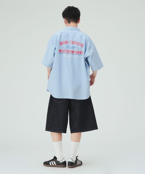 BEAMS HEART(ビームスハート)の「【7/9値下げ】デニムライク カーブバギー ショートパンツ(その他パンツ・メンズ・ブラック/ネイビー・MEDIUM/LARGE/SMALL)」の16枚目の写真