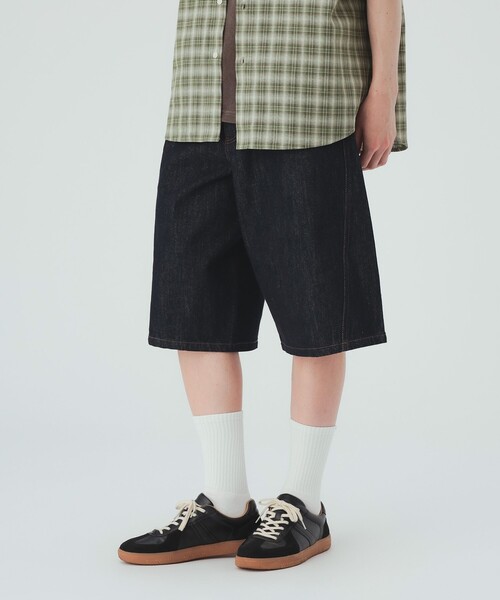 BEAMS HEART(ビームスハート)の「【7/9値下げ】デニムライク カーブバギー ショートパンツ(その他パンツ・メンズ・ブラック/ネイビー・MEDIUM/LARGE/SMALL)」の20枚目の写真