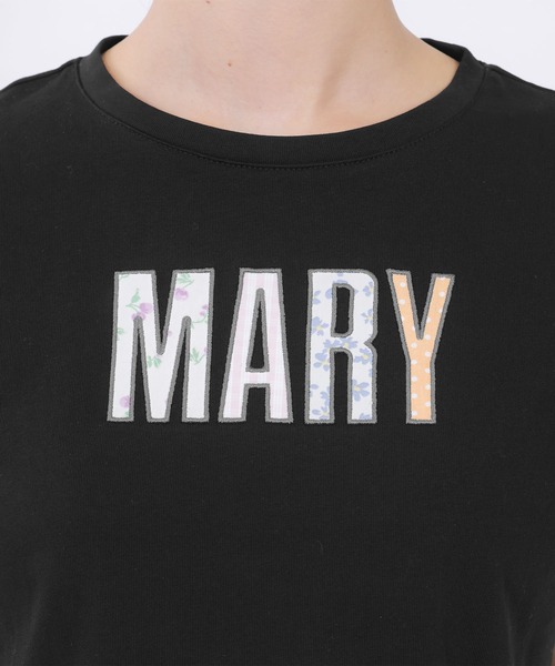 MARYアップリケロゴ Tシャツ（Tシャツ/カットソー）｜MARY QUANT