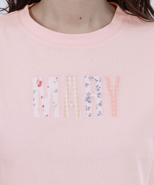 MARYアップリケロゴ Tシャツ（Tシャツ/カットソー）｜MARY QUANT