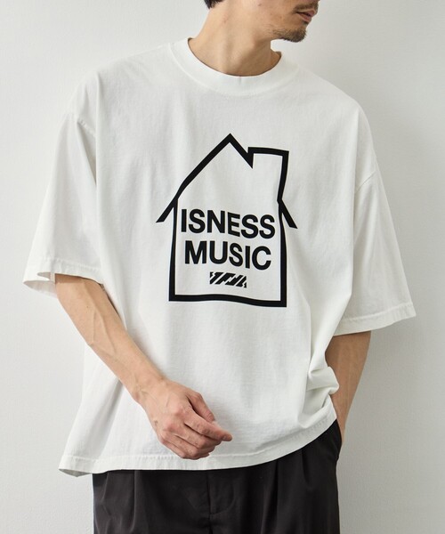 is-ness（イズネス）の「【is-ness/イズネス】LOGO T-SHIRT（Tシャツ/カットソー・メンズ・ブラック/グレー/ホワイト・L/M）」の2枚目の写真