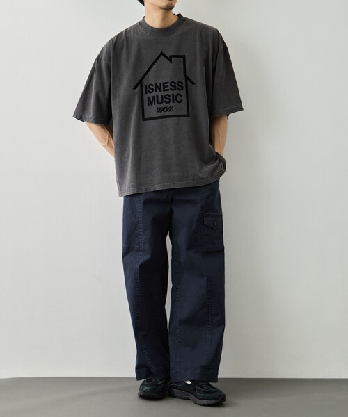 is-ness（イズネス）の「【is-ness/イズネス】LOGO T-SHIRT（Tシャツ/カットソー・メンズ・ブラック/グレー/ホワイト・L/M）」の8枚目の写真