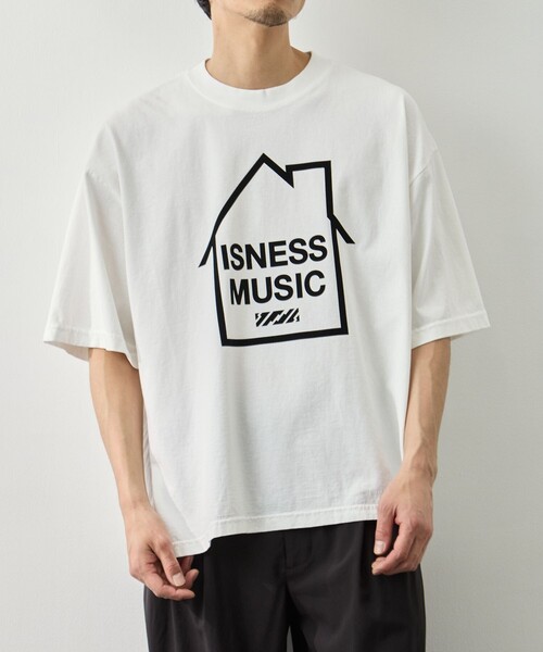 is-ness（イズネス）の「【is-ness/イズネス】LOGO T-SHIRT（Tシャツ/カットソー・メンズ・ブラック/グレー/ホワイト・L/M）」の19枚目の写真
