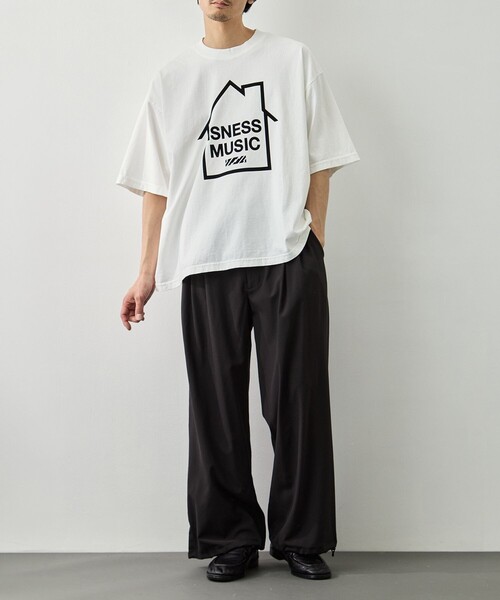 is-ness（イズネス）の「【is-ness/イズネス】LOGO T-SHIRT（Tシャツ/カットソー・メンズ・ブラック/グレー/ホワイト・L/M）」の22枚目の写真