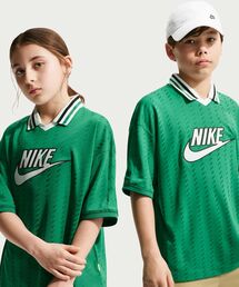 NIKE(�i�C�L)�̃i�C�L �X�|�[�c�E�F�A �W���j�A �V���[�g�X���[�u �W���[�W�[ / Nike Sportswear Big Kids' Short-Sleeve Jersey IQ0435-365 Malachite(�W���[�W)