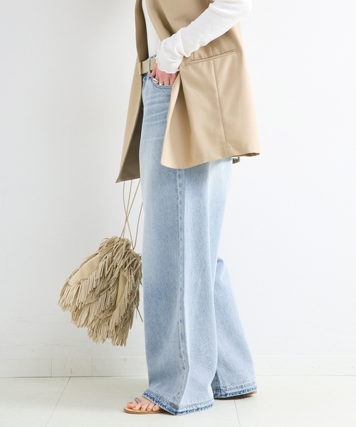 Simplicite(サンプリシテ)の「《追加》ウォッシャブル / DU JOUR / デュ ジュール PEG TUCK JEAN(デニムパンツ・レディース・サックスブルー/ブルー系その他・34/36/38)」の19枚目の写真