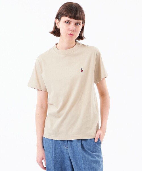 MACKINTOSH PHILOSOPHY(マッキントッシュ フィロソフィー)の「【WEB&一部店舗限定】バッキンガムベア ワッペンTシャツ(Tシャツ/カットソー・レディース・ピンク系その他2/ダークネイビー/ブルー/オフホワイト/ベージュ/ブラック・38)」の3枚目の写真