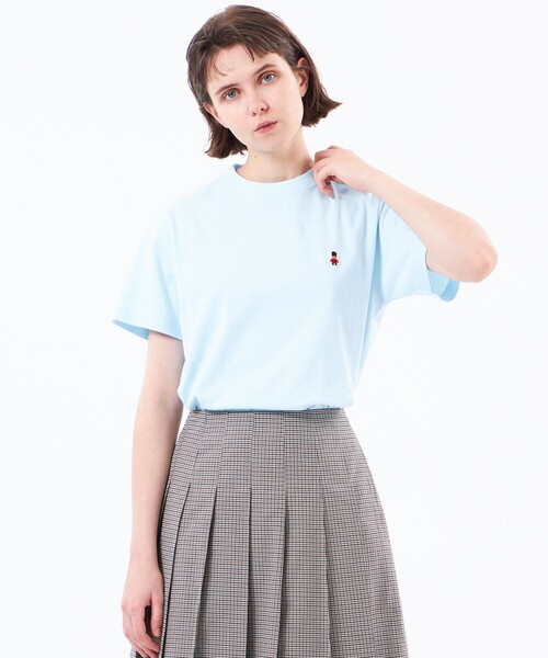 MACKINTOSH PHILOSOPHY(マッキントッシュ フィロソフィー)の「【WEB&一部店舗限定】バッキンガムベア ワッペンTシャツ(Tシャツ/カットソー・レディース・ピンク系その他2/ダークネイビー/ブルー/オフホワイト/ベージュ/ブラック・38)」の4枚目の写真