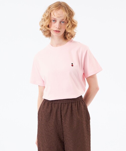 MACKINTOSH PHILOSOPHY(マッキントッシュ フィロソフィー)の「【WEB&一部店舗限定】バッキンガムベア ワッペンTシャツ(Tシャツ/カットソー・レディース・ピンク系その他2/ダークネイビー/ブルー/オフホワイト/ベージュ/ブラック・38)」の6枚目の写真