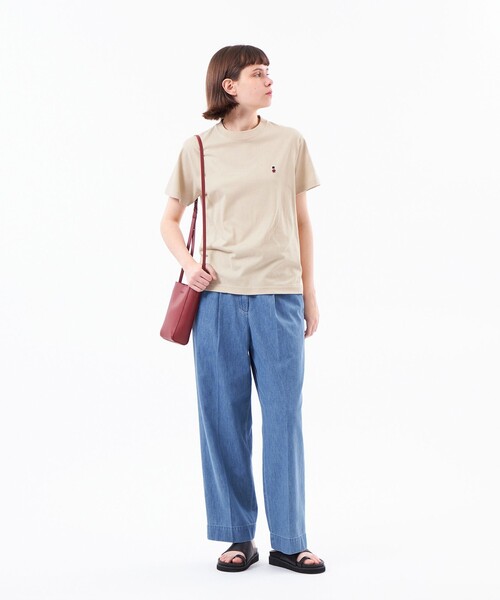 MACKINTOSH PHILOSOPHY(マッキントッシュ フィロソフィー)の「【WEB&一部店舗限定】バッキンガムベア ワッペンTシャツ(Tシャツ/カットソー・レディース・ピンク系その他2/ダークネイビー/ブルー/オフホワイト/ベージュ/ブラック・38)」の18枚目の写真
