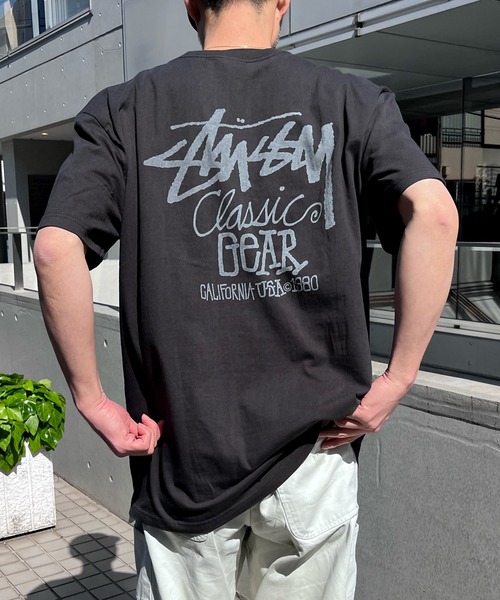 STUSSY】ステューシー CLASSIC GEAR HALF T-SHIRTS ロゴ 半袖 Tシャツ