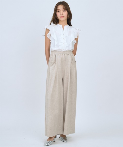AND COUTURE(アンドクチュール)の「カットツイルポケットタックパンツ(その他パンツ・レディース・ベージュ/ライトグレー/ブラック・FREE)」の15枚目の写真