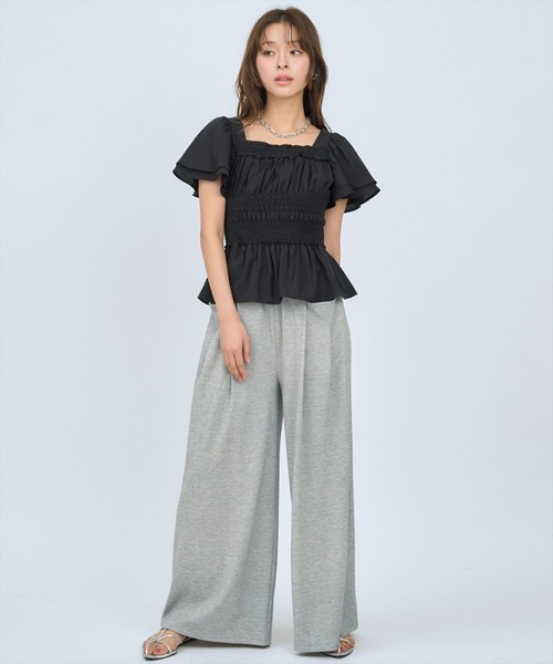 AND COUTURE(アンドクチュール)の「カットツイルポケットタックパンツ(その他パンツ・レディース・ベージュ/ライトグレー/ブラック・FREE)」の18枚目の写真