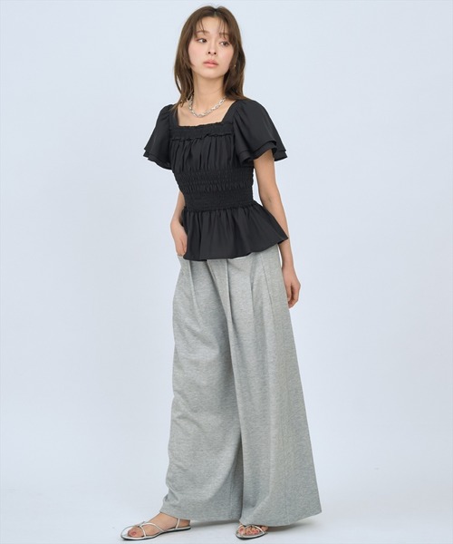 AND COUTURE(アンドクチュール)の「カットツイルポケットタックパンツ(その他パンツ・レディース・ベージュ/ライトグレー/ブラック・FREE)」の17枚目の写真