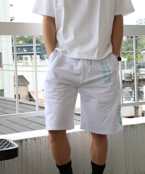 GALLIS ADDICTION(ガリスアディクション)の「GA Color 刺繍&Print Shorts(その他パンツ・メンズ・ホワイト/ブラック系2/ブラック・L/M)」の5枚目の写真