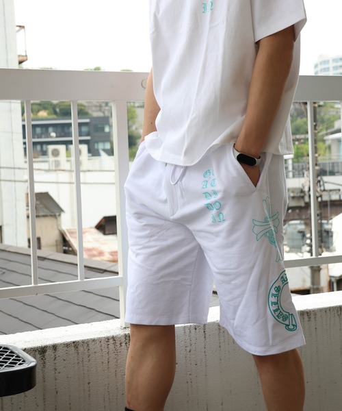GALLIS ADDICTION(ガリスアディクション)の「GA Color 刺繍&Print Shorts(その他パンツ・メンズ・ホワイト/ブラック系2/ブラック・L/M)」の6枚目の写真