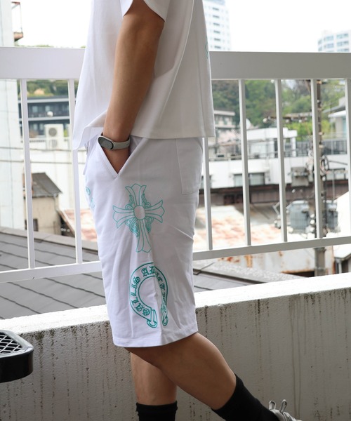 GALLIS ADDICTION(ガリスアディクション)の「GA Color 刺繍&Print Shorts(その他パンツ・メンズ・ホワイト/ブラック系2/ブラック・L/M)」の7枚目の写真