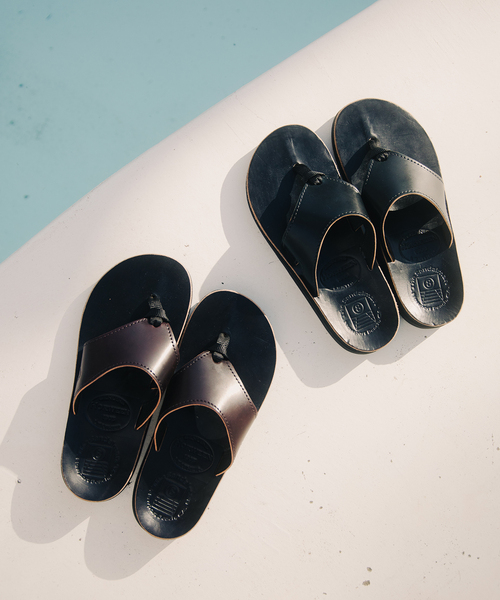 THE SANDALMAN（サンダルマン）の「THE SANDALMAN / サンダルマン 別注 501 ホーウィン シェルコードバン（サンダル・メンズ・ボルドー/ブラック・90/80/70）」の4枚目の写真