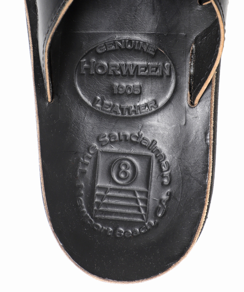 THE SANDALMAN（サンダルマン）の「THE SANDALMAN / サンダルマン 別注 501 ホーウィン シェルコードバン（サンダル・メンズ・ボルドー/ブラック・90/80/70）」の14枚目の写真