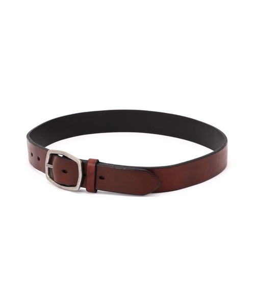 AVIREX(アヴィレックス)の「《直営店限定》COW LEATHER BELT SINGLE PIN / 牛革 シングルピン ベルト / AVIREX /アヴィレックス(ベルト・メンズ・ブラック/ダークブラウン/キャメル・32inch/30inch/36inch/28inch/34inch)」の6枚目の写真