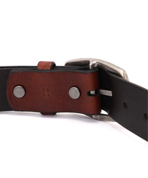 AVIREX(アヴィレックス)の「《直営店限定》COW LEATHER BELT SINGLE PIN / 牛革 シングルピン ベルト / AVIREX /アヴィレックス(ベルト・メンズ・ブラック/ダークブラウン/キャメル・32inch/30inch/36inch/28inch/34inch)」の12枚目の写真
