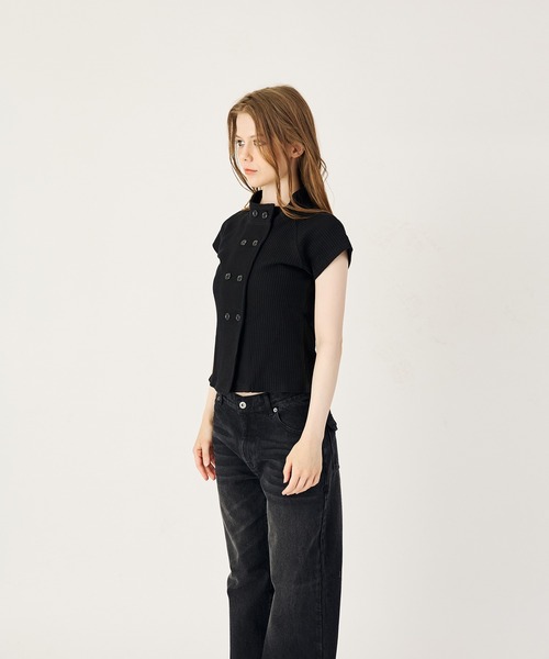 FTW(エフティダブリュー)の「THERMAL BUTTON TOPS(Tシャツ/カットソー・レディース・ブラック/グリーン/グレー/ブラウン/ピンク・SMALL/LARGE/MEDIUM)」の13枚目の写真