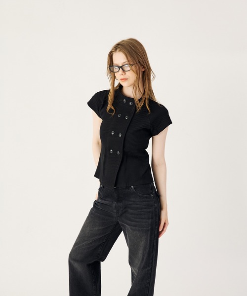 FTW(エフティダブリュー)の「THERMAL BUTTON TOPS(Tシャツ/カットソー・レディース・ブラック/グリーン/グレー/ブラウン/ピンク・SMALL/LARGE/MEDIUM)」の9枚目の写真