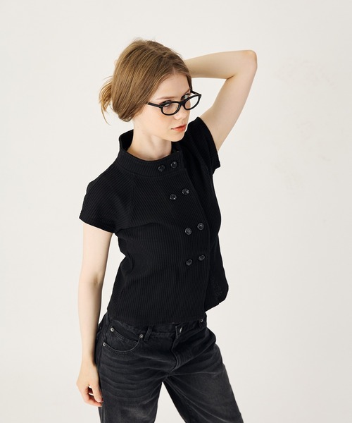 FTW(エフティダブリュー)の「THERMAL BUTTON TOPS(Tシャツ/カットソー・レディース・ブラック/グリーン/グレー/ブラウン/ピンク・SMALL/LARGE/MEDIUM)」の11枚目の写真