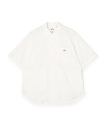 DANTON(�_���g��)��Men's Seersucker Short Sleeve Work Shirt(�V���c/�u���E�X)