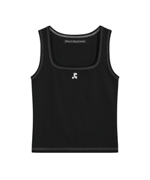 Rest&Recreation（レストアンドレクリエーション）の「COLORATION STITCH SLEEVELESS - BLACK（Tシャツ/カットソー）」