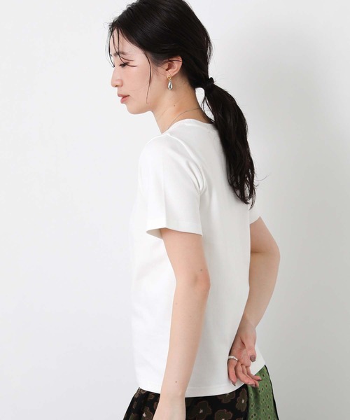 Gready Brilliant（グレディブリリアン）の「ＣＩＣＡ配合クルーネックカットソー（Tシャツ/カットソー・レディース・ブラック/ピンク/オフホワイト・38）」の9枚目の写真