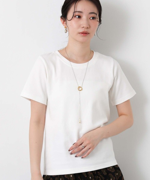 Gready Brilliant（グレディブリリアン）の「ＣＩＣＡ配合クルーネックカットソー（Tシャツ/カットソー・レディース・ブラック/ピンク/オフホワイト・38）」の11枚目の写真