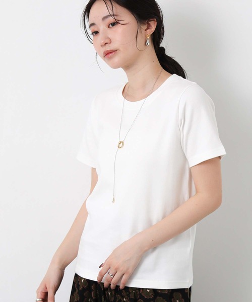 Gready Brilliant（グレディブリリアン）の「ＣＩＣＡ配合クルーネックカットソー（Tシャツ/カットソー・レディース・ブラック/ピンク/オフホワイト・38）」の12枚目の写真