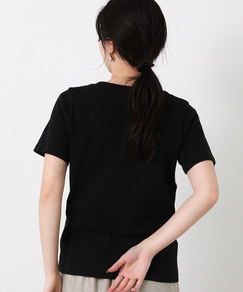 Gready Brilliant（グレディブリリアン）の「ＣＩＣＡ配合クルーネックカットソー（Tシャツ/カットソー・レディース・ブラック/ピンク/オフホワイト・38）」の19枚目の写真
