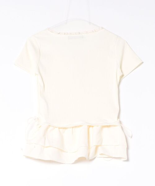almo(アルモ)の「【LAMPOON】ウエストフリルカットソー(Tシャツ/カットソー・レディース・ホワイト・LARGE/MEDIUM/SMALL)」の6枚目の写真