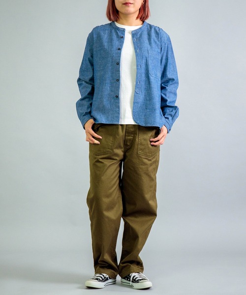 OMNIGOD（オムニゴッド）の「[OMNIGOD womens / オムニゴッド] シャンブレー スタンドカラーシャツ（シャツ/ブラウス・レディース・ワンウォッシュ・3/2）」の16枚目の写真