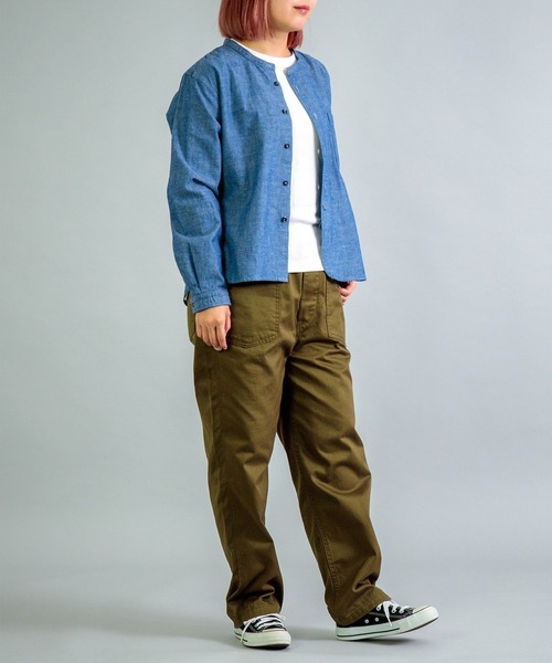 OMNIGOD（オムニゴッド）の「[OMNIGOD womens / オムニゴッド] シャンブレー スタンドカラーシャツ（シャツ/ブラウス・レディース・ワンウォッシュ・3/2）」の17枚目の写真