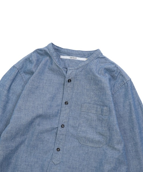 OMNIGOD（オムニゴッド）の「[OMNIGOD womens / オムニゴッド] シャンブレー スタンドカラーシャツ（シャツ/ブラウス・レディース・ワンウォッシュ・3/2）」の10枚目の写真