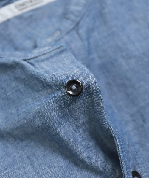 OMNIGOD（オムニゴッド）の「[OMNIGOD womens / オムニゴッド] シャンブレー スタンドカラーシャツ（シャツ/ブラウス・レディース・ワンウォッシュ・3/2）」の11枚目の写真