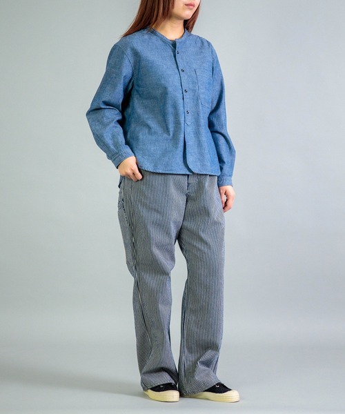 OMNIGOD（オムニゴッド）の「[OMNIGOD womens / オムニゴッド] シャンブレー スタンドカラーシャツ（シャツ/ブラウス・レディース・ワンウォッシュ・3/2）」の15枚目の写真
