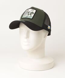 E-COME（イーカム）の「メッシュキャップ - SUN-MCP02(J) SUNNTDAY SUNDAY Beer WAPPEN MESH CAP OLIVE（キャップ）」