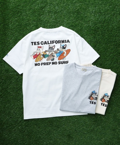The Endless Summer(エンドレスサマー)の「TES THREE LITTILE BUHIS T-SHIRT/ Tシャツ(Tシャツ/カットソー・メンズ・ホワイト/アイボリー/グレー・SMALL/MEDIUM/LARGE/X-LARGE)」の4枚目の写真